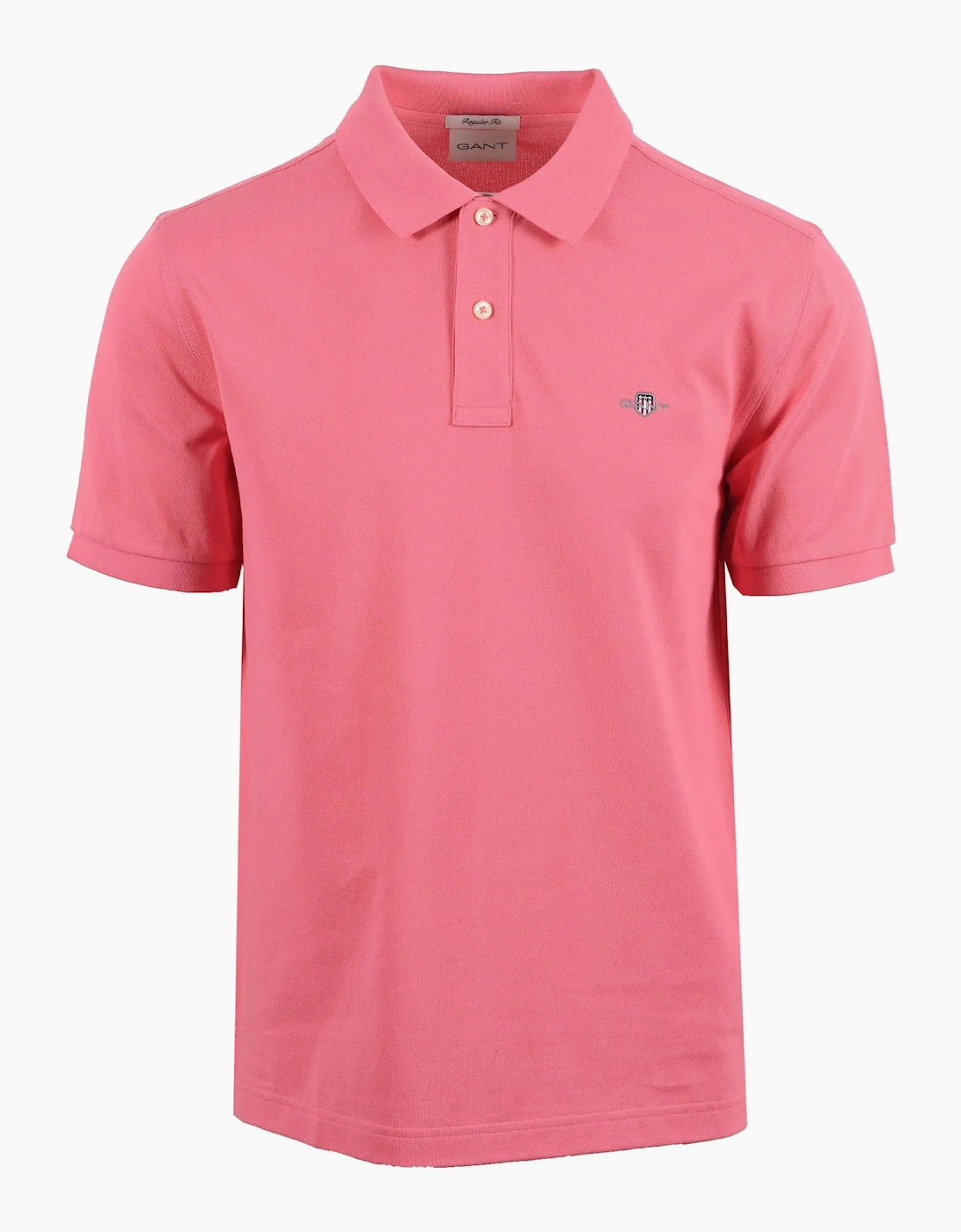 GANT REG SHIELD SS PIQUE POLO SHIRT ROSE PINK