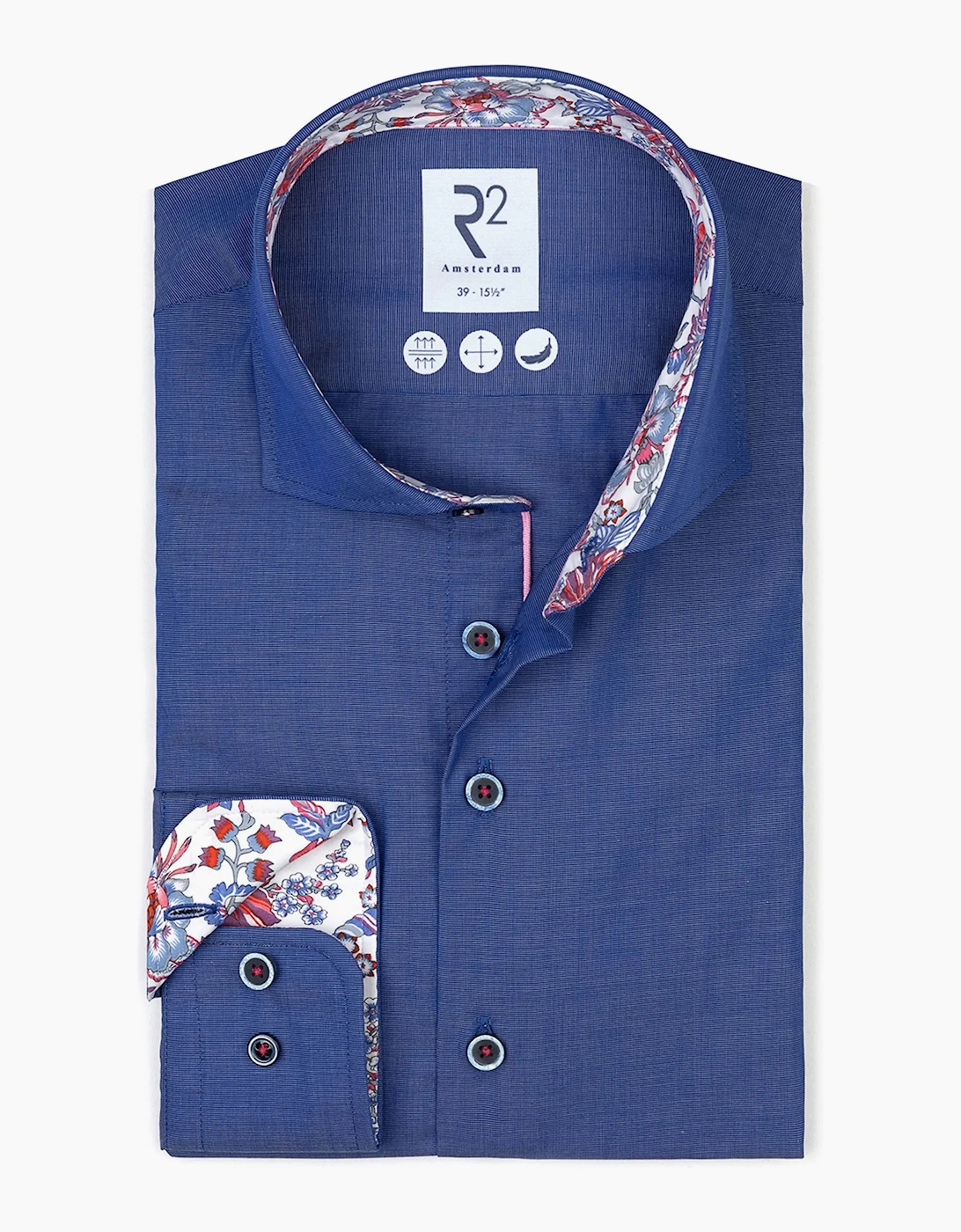 R2 CUT AWAY COLLAR LONG SLEEVED SHIRT BLUE, 3 of 2