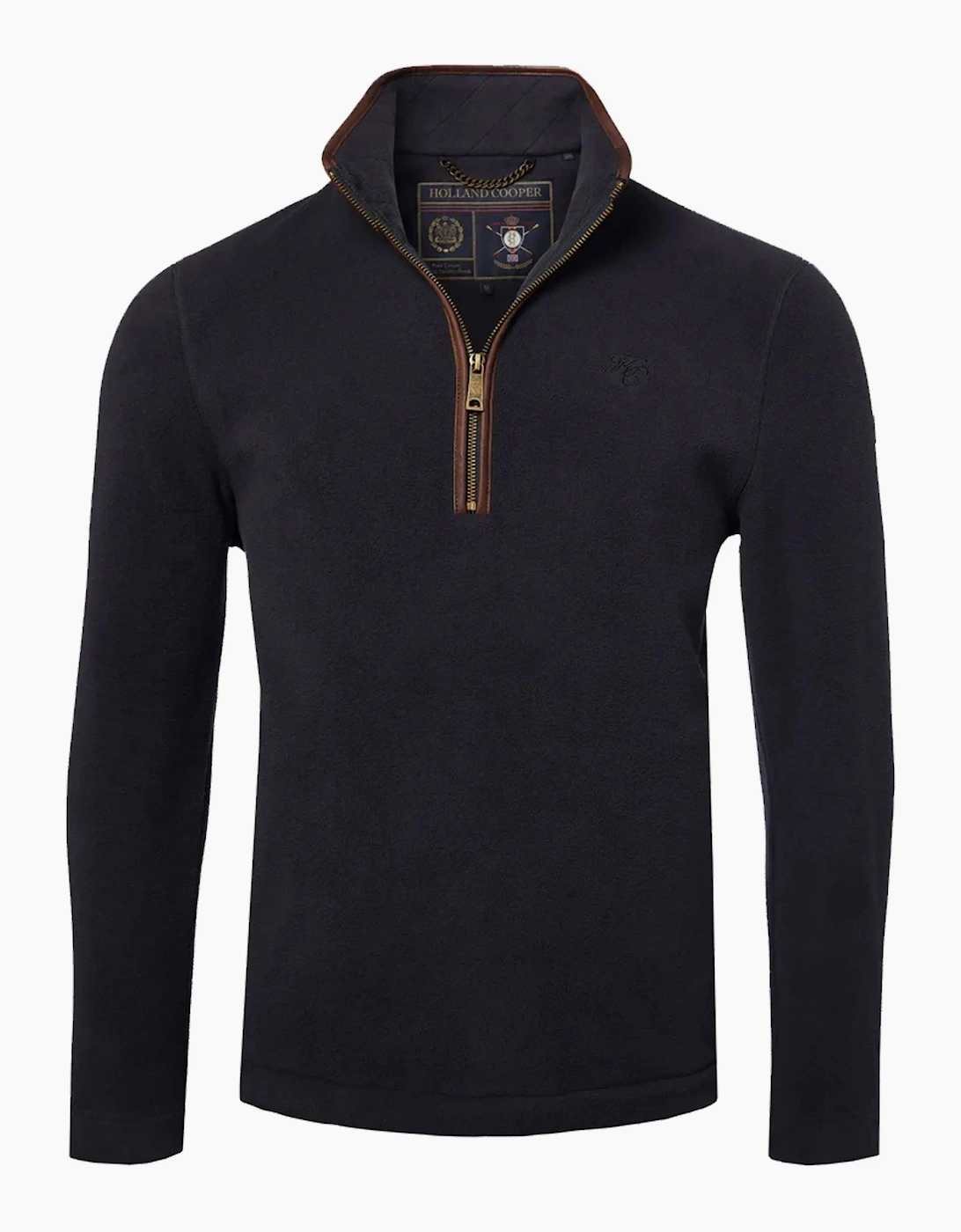 HOLLAND COOPER COUNTRY FLEECE HALF ZIP INK NAVY