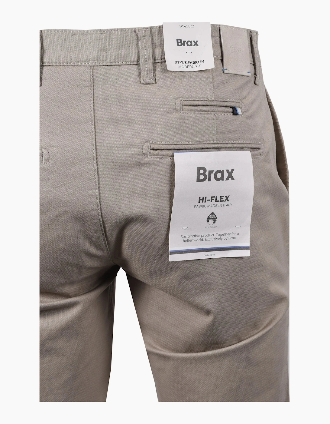 BRAX FABIO COTTON TROUSER STONE, 4 of 3