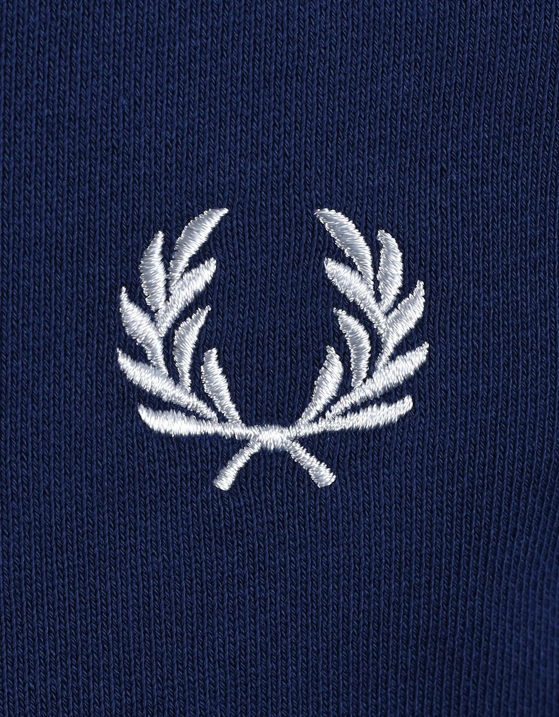 FRED PERRY HALF ZIP SWEATSHIRT FRENCH NAVY/DUSKY BLUE