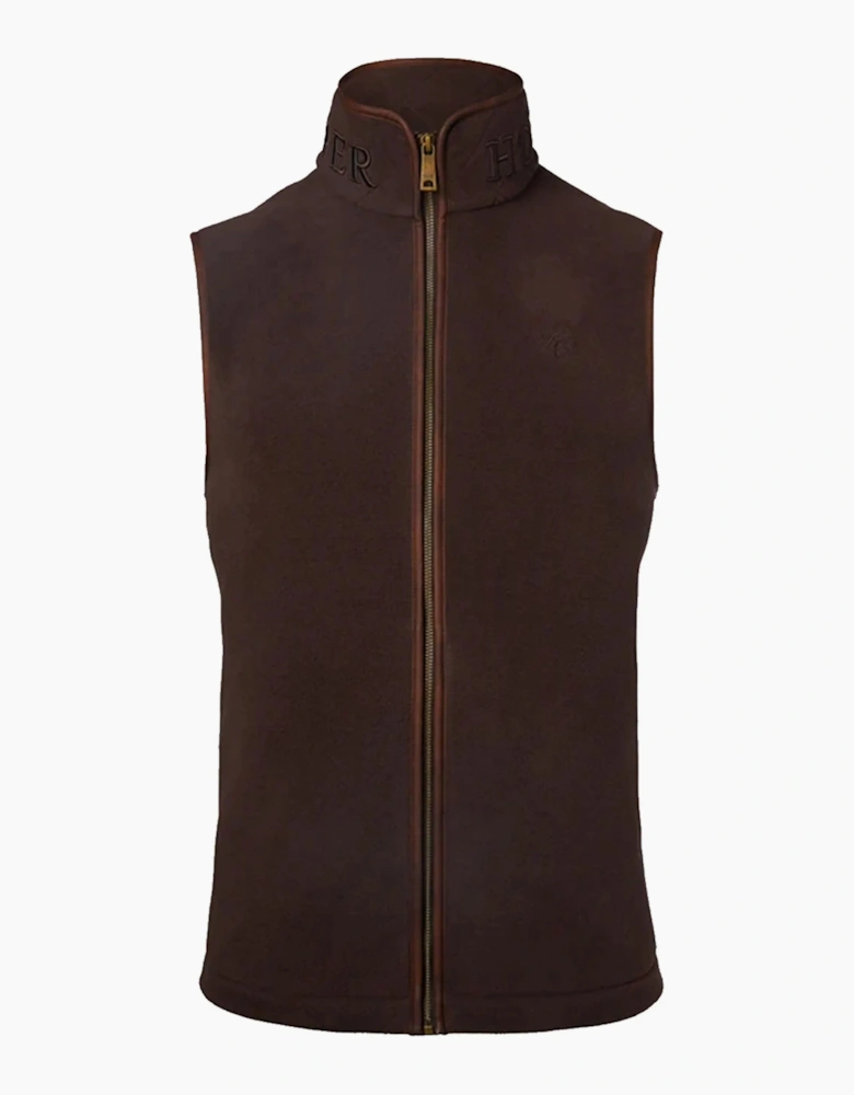 HOLLAND COOPER COUNTRY FLEECE GILET CHOCOLATE