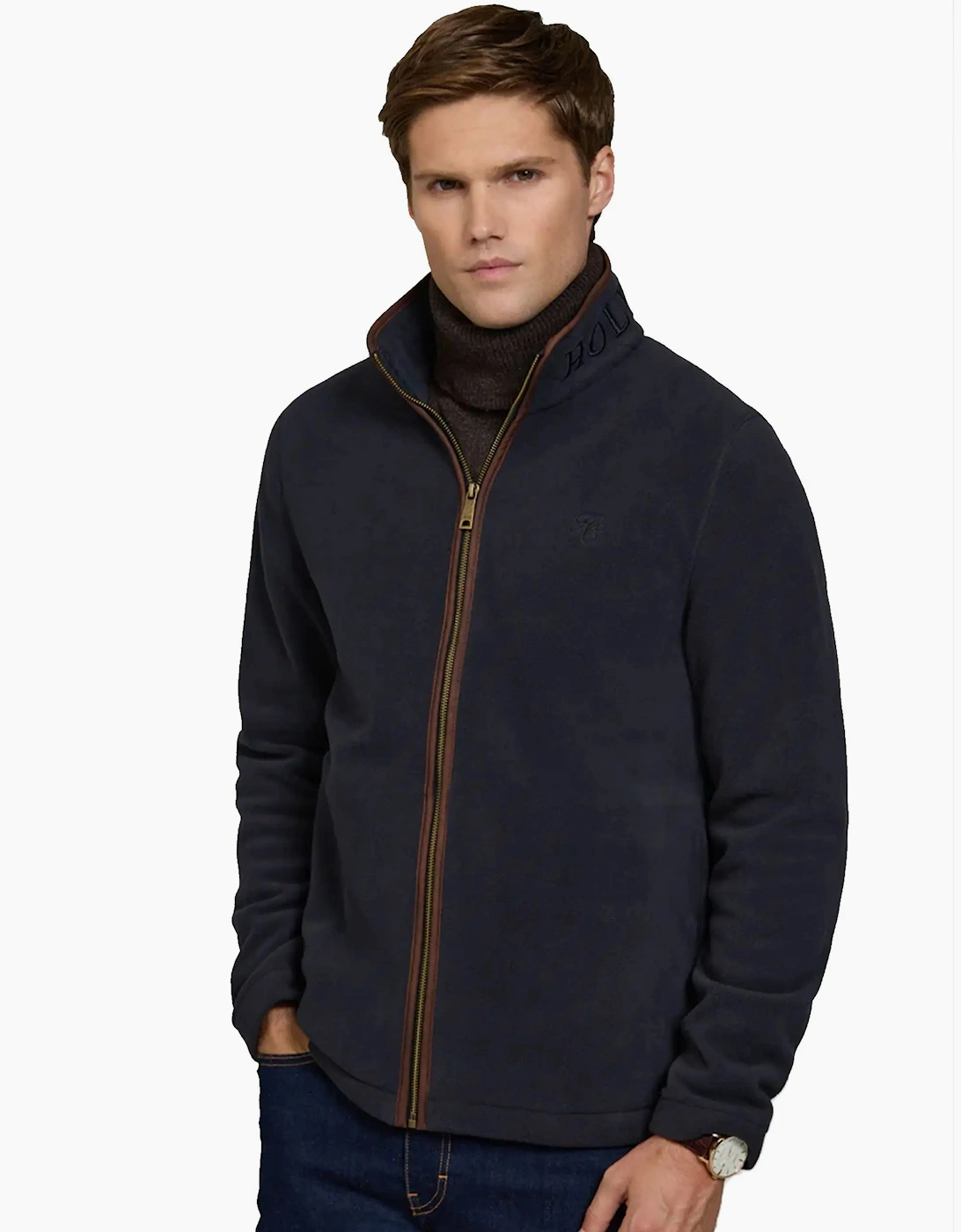 HOLLAND COOPER COUNTRY FLEECE JACKET INK NAVY