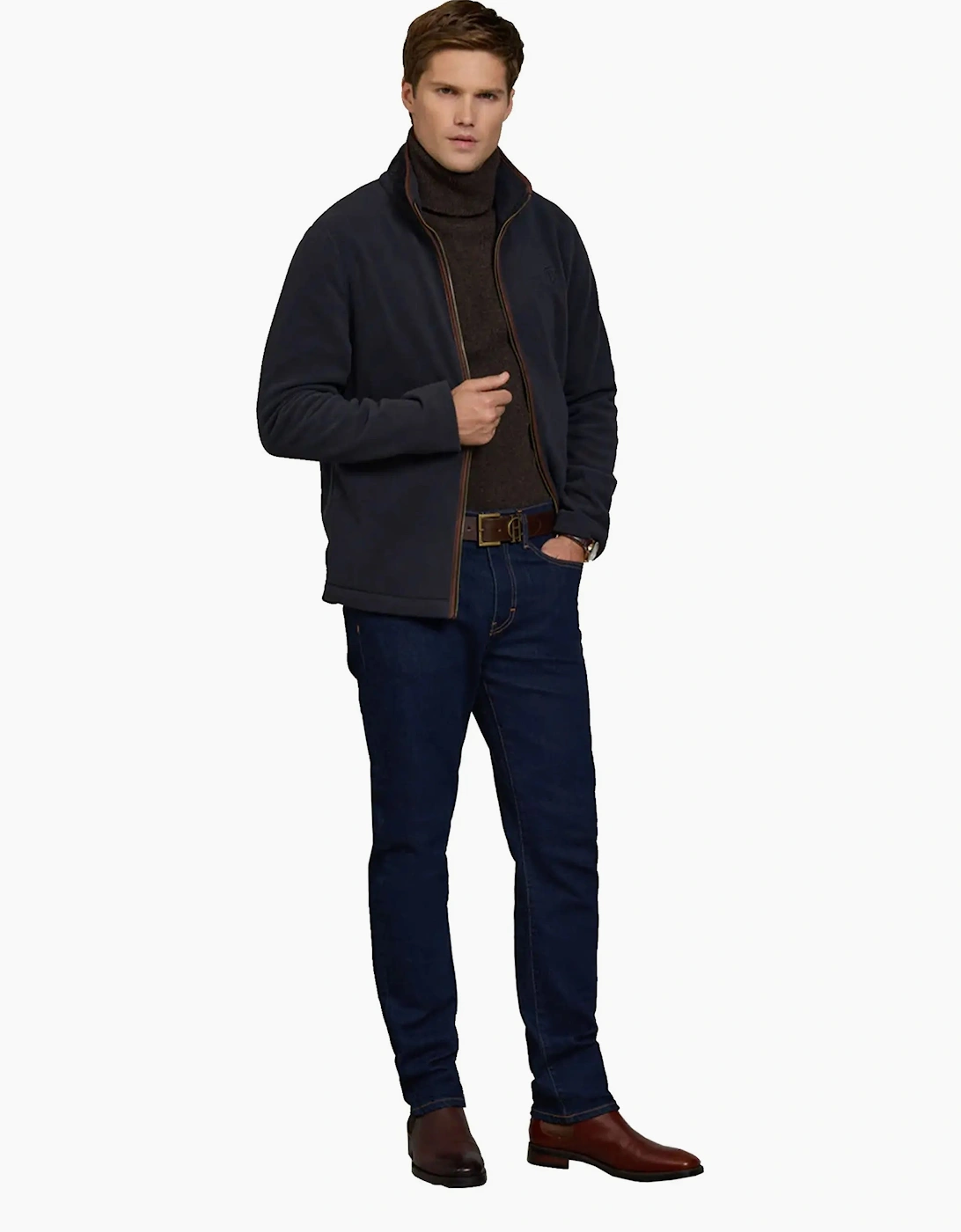 HOLLAND COOPER COUNTRY FLEECE JACKET INK NAVY