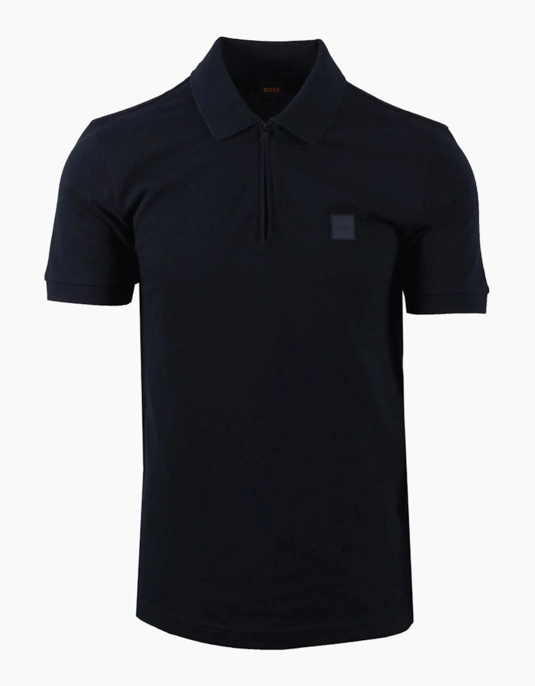 Boss Orange PASSERZIP POLO DARK BLUE