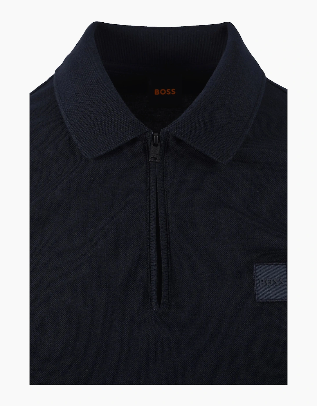 Boss Orange PASSERZIP POLO DARK BLUE