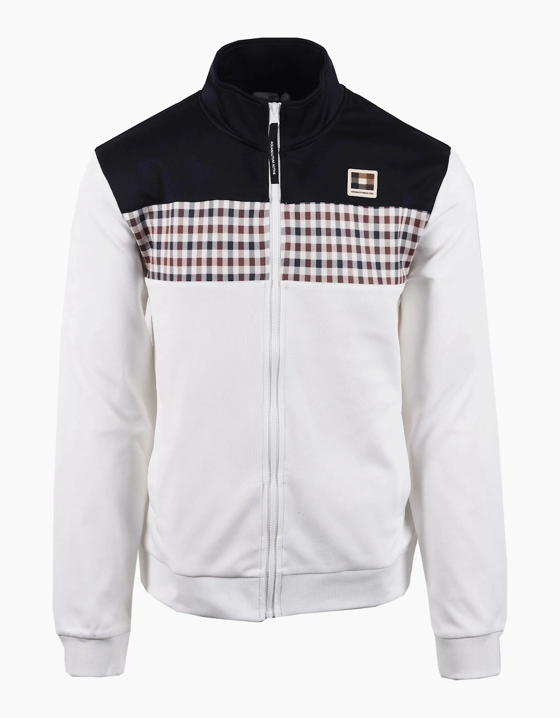 AQUASCUTUM CC STRIPES TRACK TOP NAVY