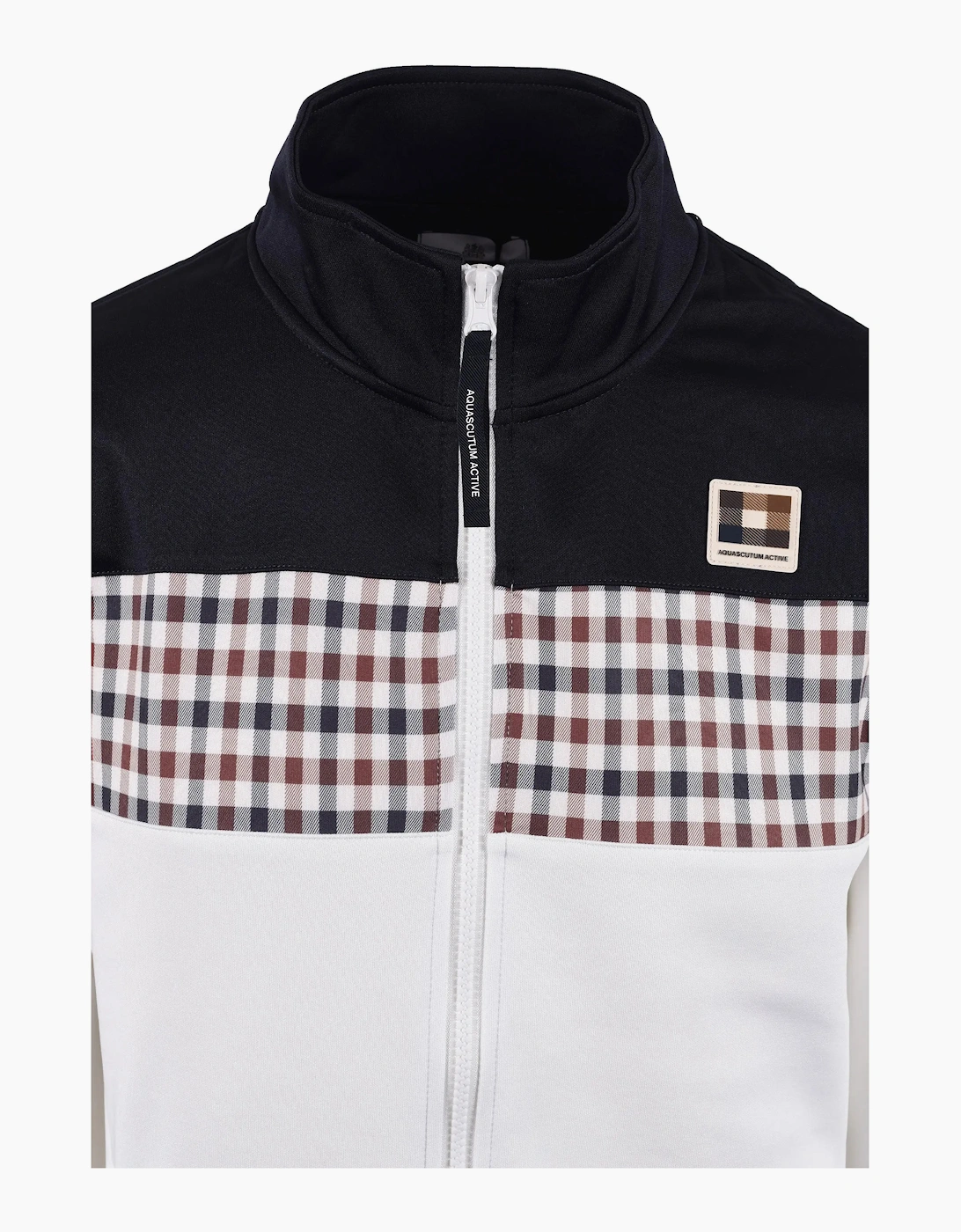 AQUASCUTUM CC STRIPES TRACK TOP NAVY