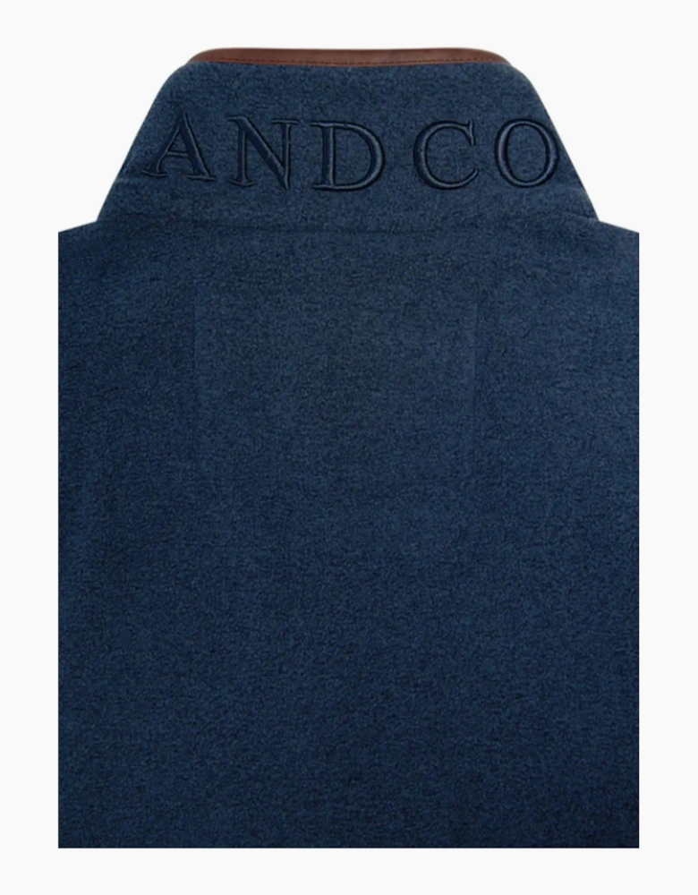HOLLAND COOPER COUNTRY FLEECE GILET DUSTY BLUE