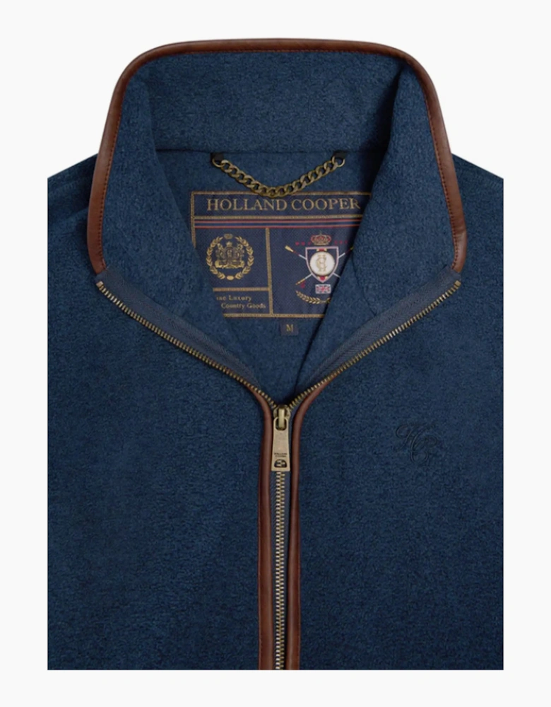 HOLLAND COOPER COUNTRY FLEECE GILET DUSTY BLUE