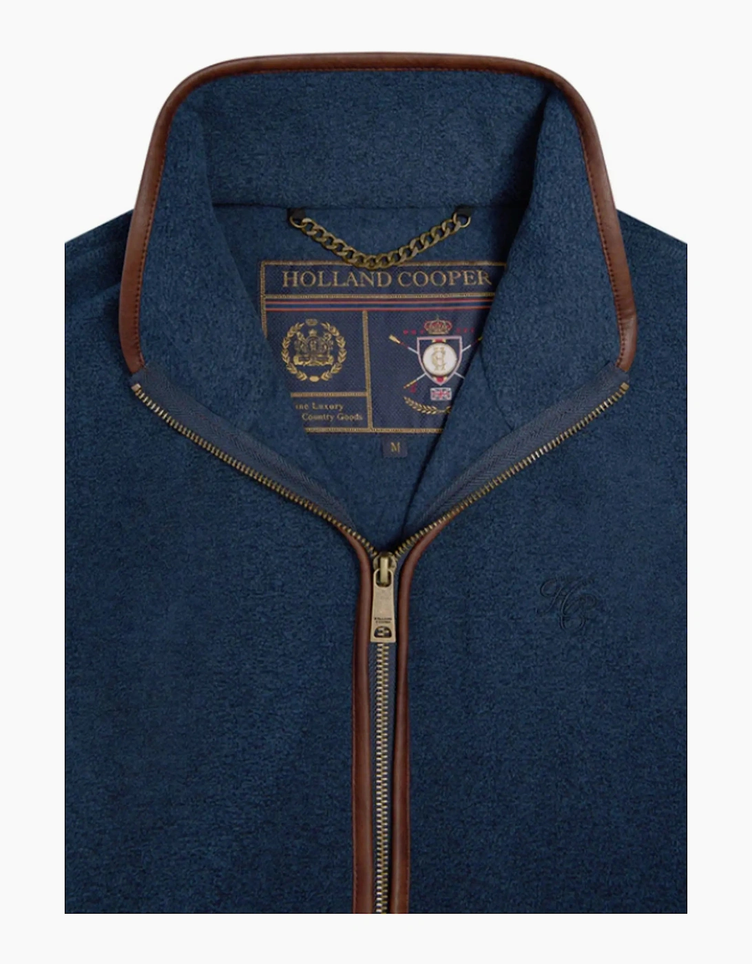 HOLLAND COOPER COUNTRY FLEECE GILET DUSTY BLUE