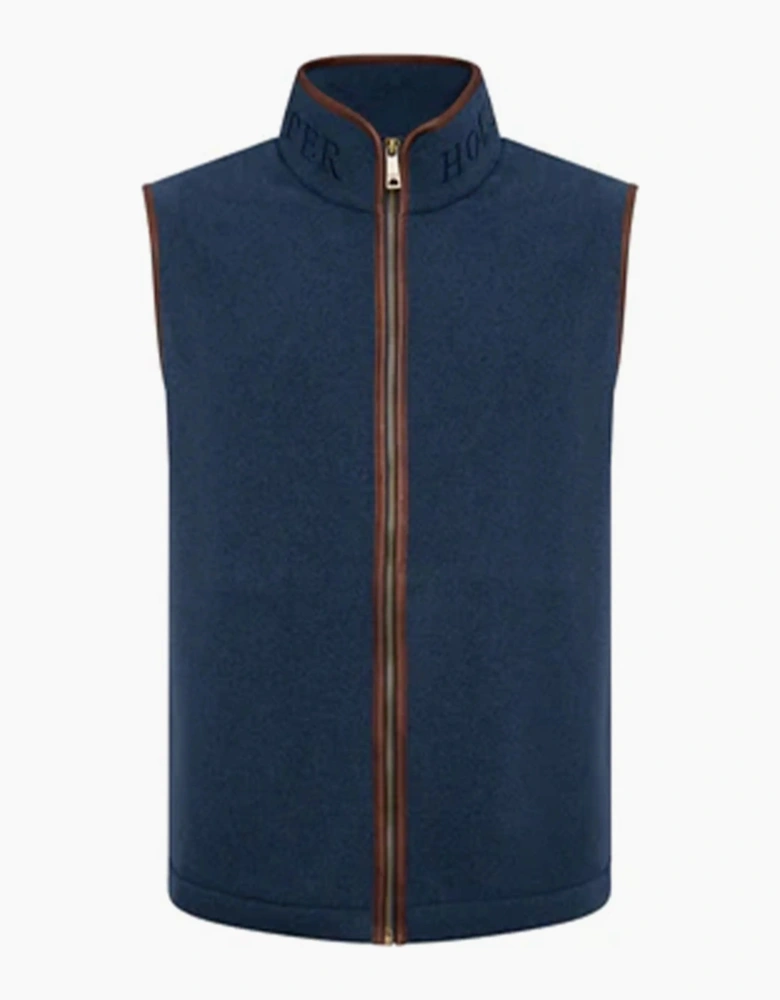 HOLLAND COOPER COUNTRY FLEECE GILET DUSTY BLUE