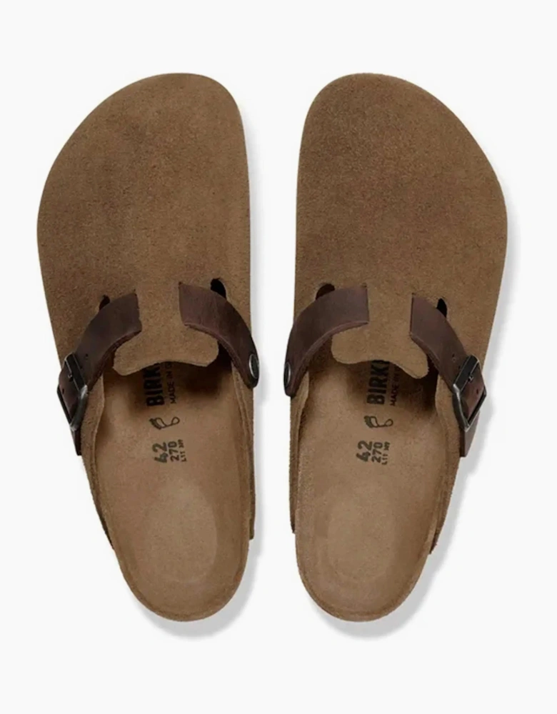 BIRKENSTOCK BOSTON CLOGS DARK TEA