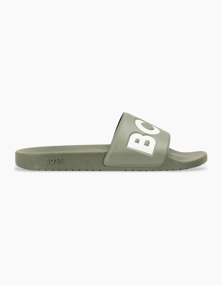 Boss Black ARYEH SLIDERS OPEN GREEN