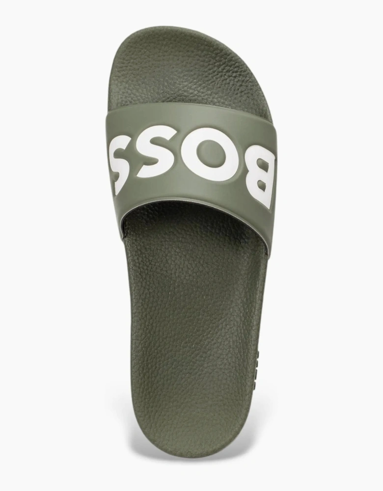 Boss Black ARYEH SLIDERS OPEN GREEN