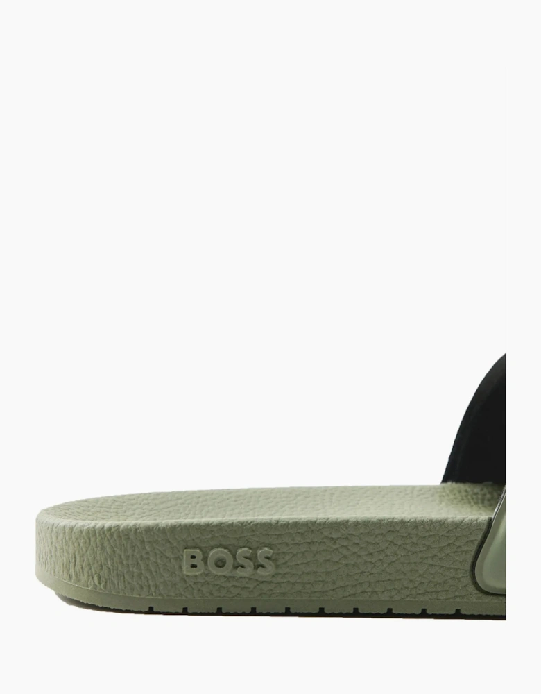 Boss Black ARYEH SLIDERS OPEN GREEN
