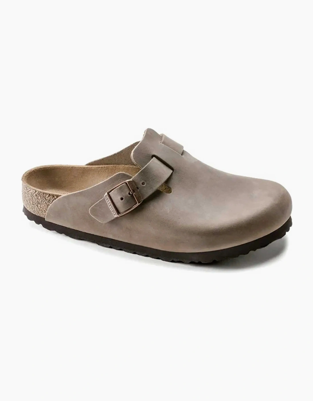 BIRKENSTOCK BOSTON OILED LEATHER CLOGS TOBACCO BROWN
