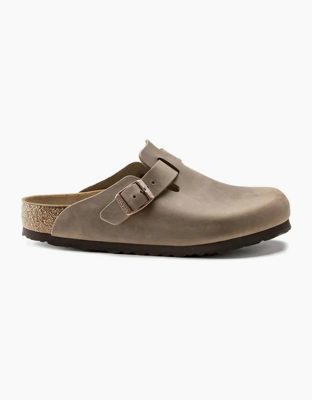 BIRKENSTOCK BOSTON OILED LEATHER CLOGS TOBACCO BROWN
