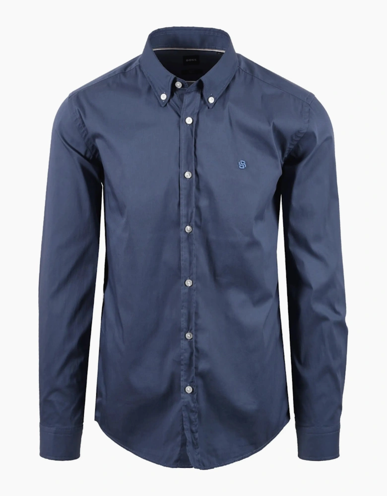Boss Black H ROAN SHIRT OPEN BLUE