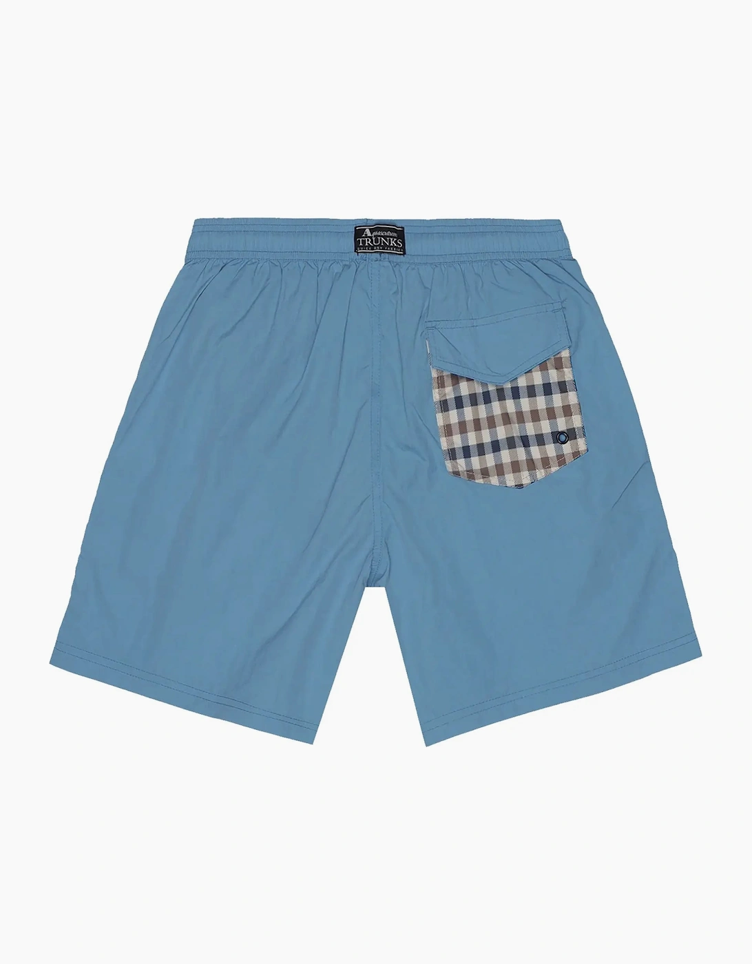 AQUASCUTUM CLUB CHECK POCKET BEACH SHORTS AVIO