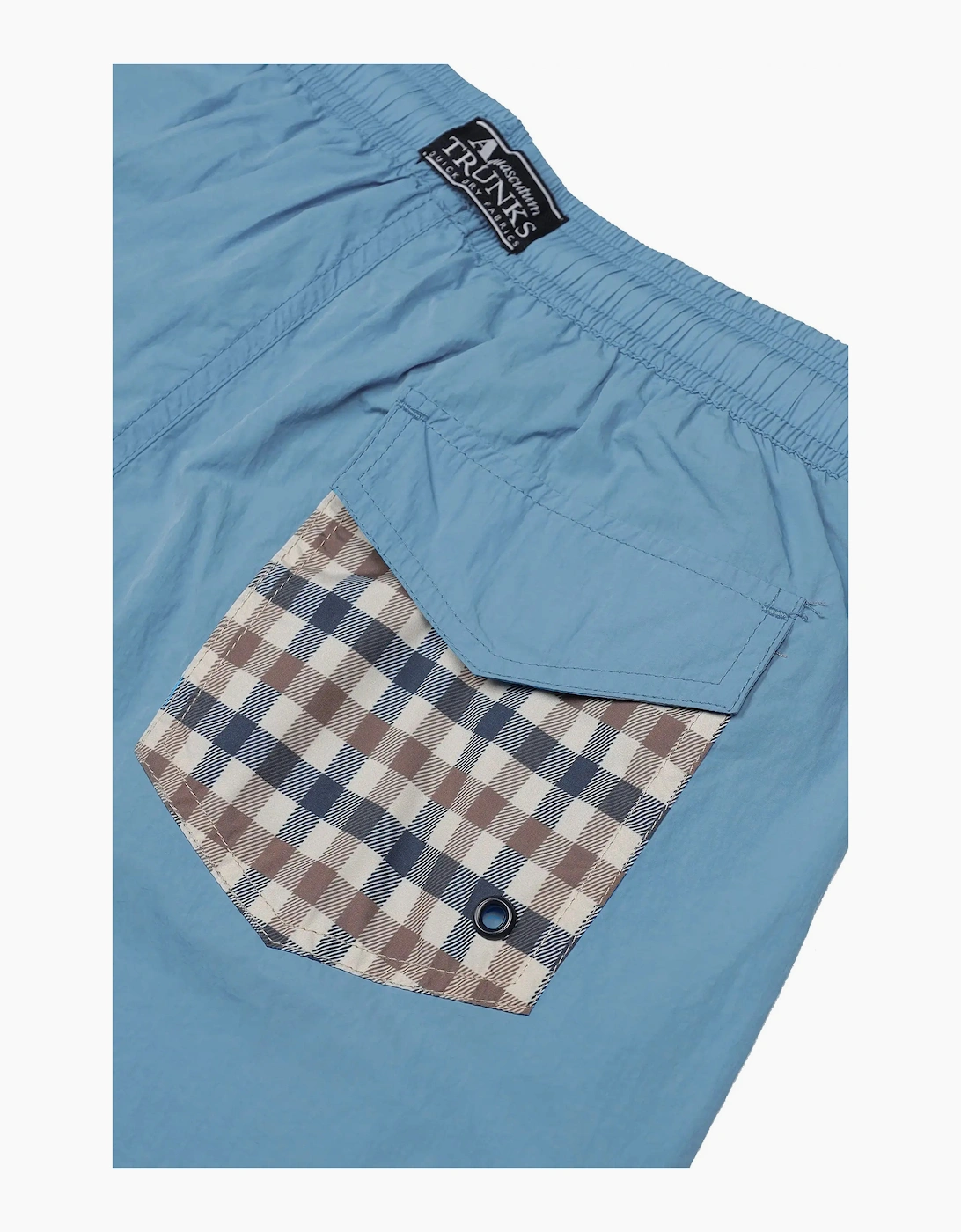 AQUASCUTUM CLUB CHECK POCKET BEACH SHORTS AVIO