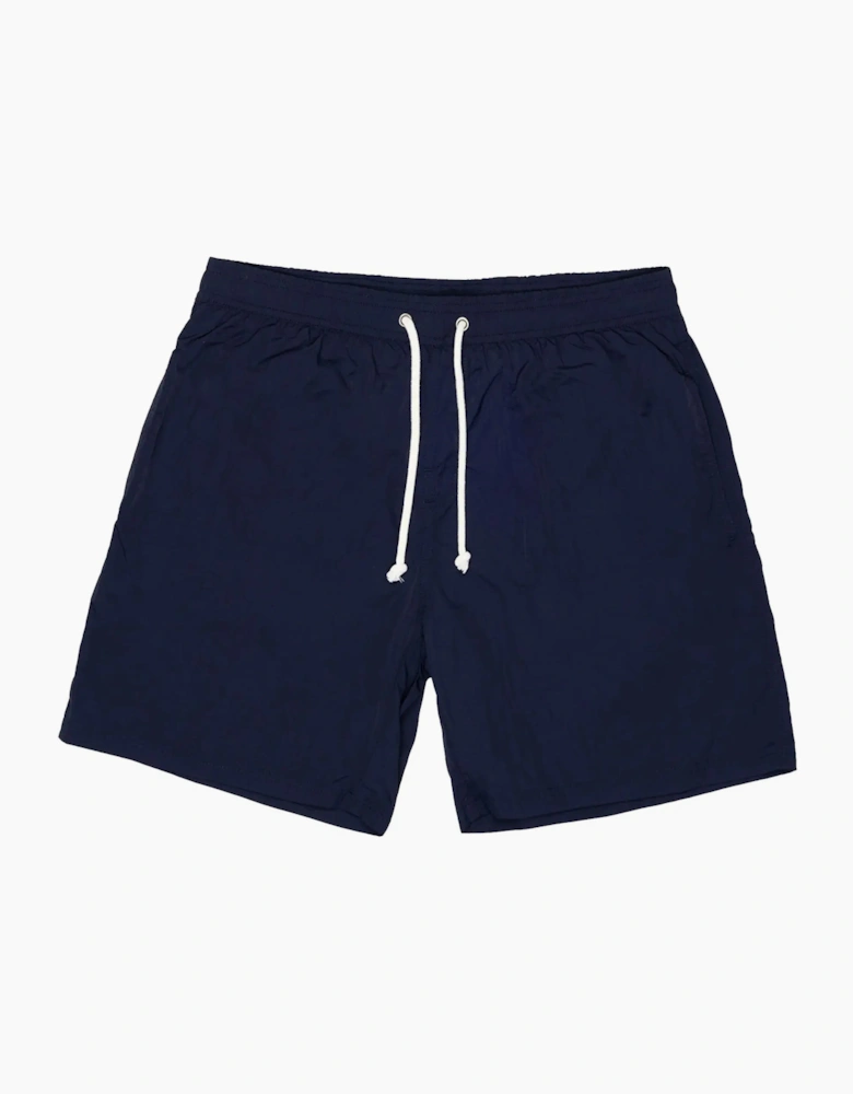 AQUASCUTUM CLUB CHECK POCKET BEACH SHORTS NAVY