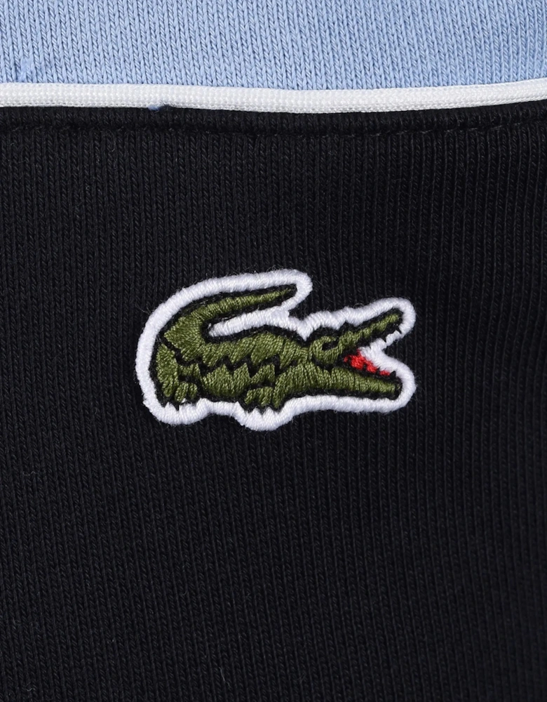 LACOSTE COLOUR BLOCK CREWNECK SWEATSHIRT BLUE NAVY