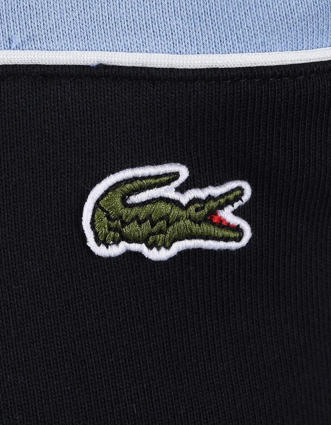 LACOSTE COLOUR BLOCK CREWNECK SWEATSHIRT BLUE NAVY