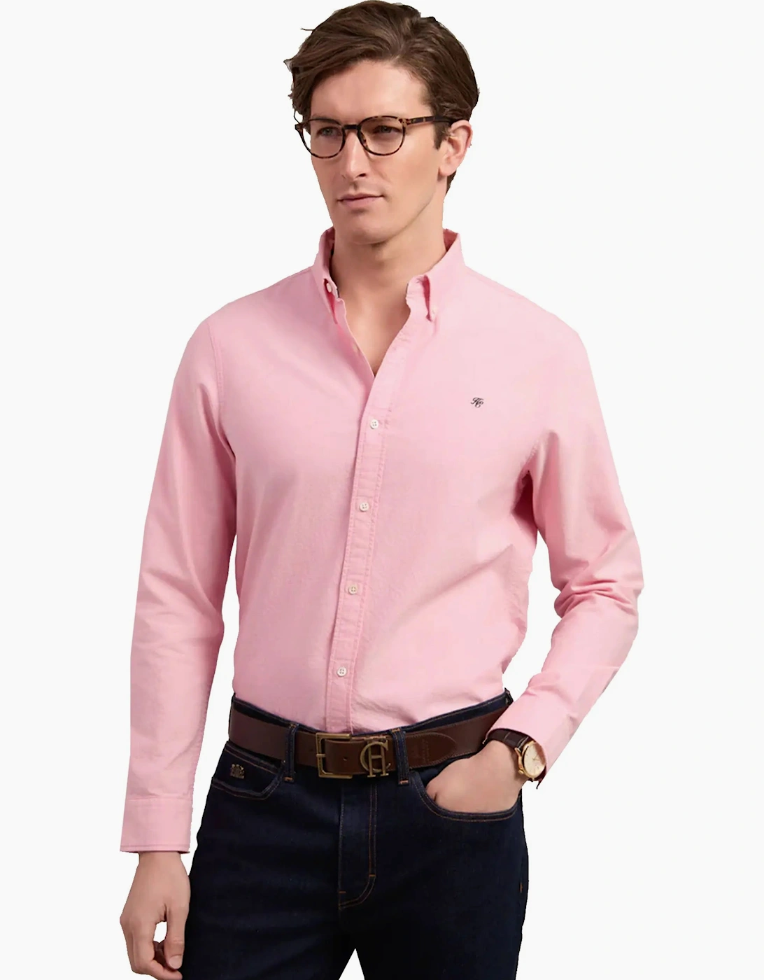 HOLLAND COOPER CLASSIC OXFORD SHIRT SOFT PINK
