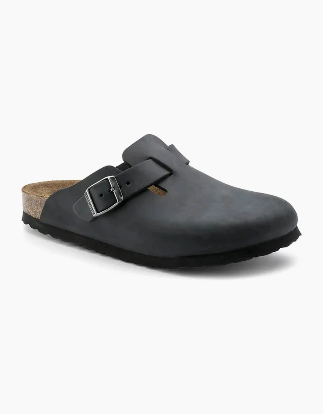 BIRKENSTOCK BOSTON OILED LEATHER CLOG BLACK