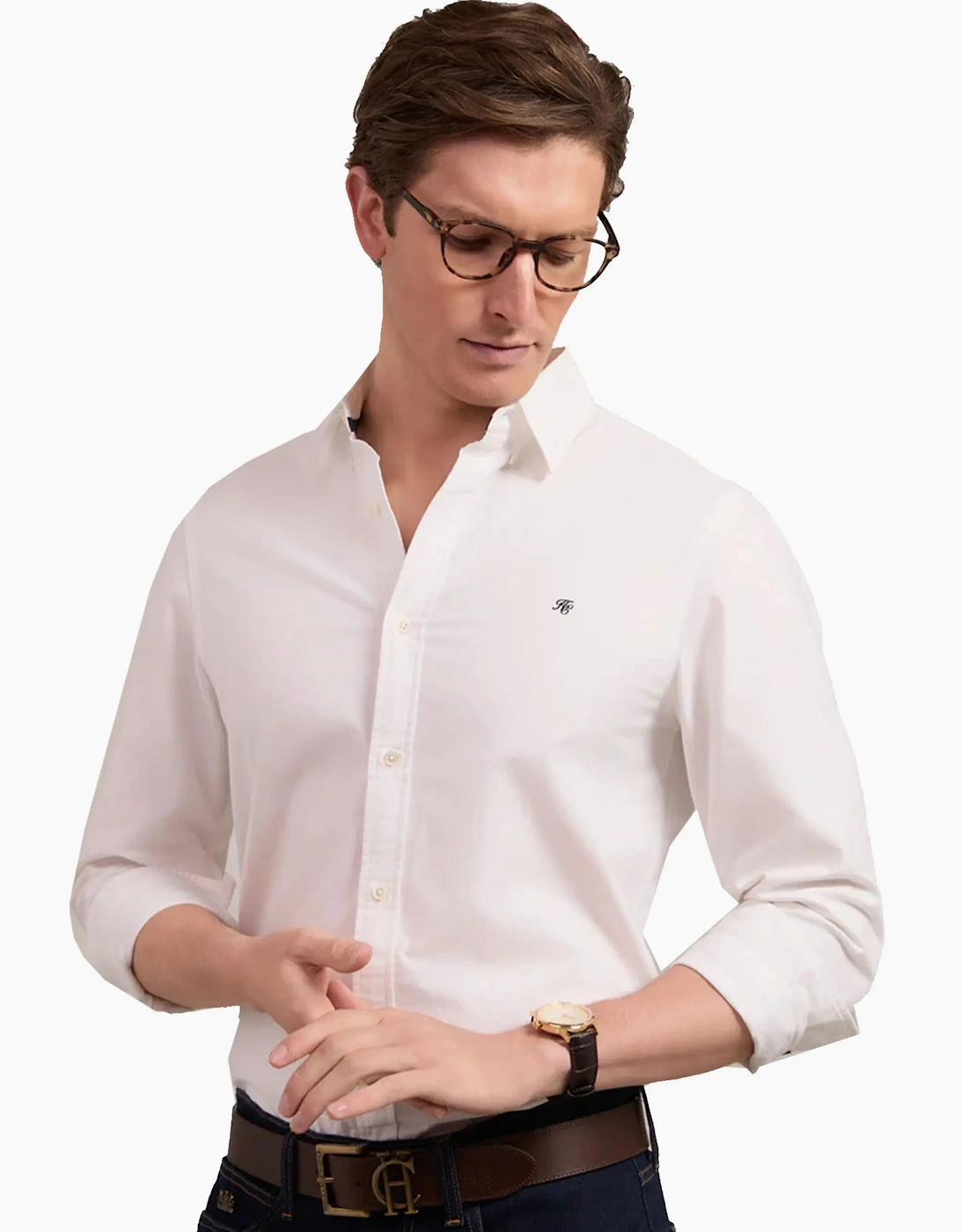 HOLLAND COOPER CLASSIC OXFORD SHIRT WHITE