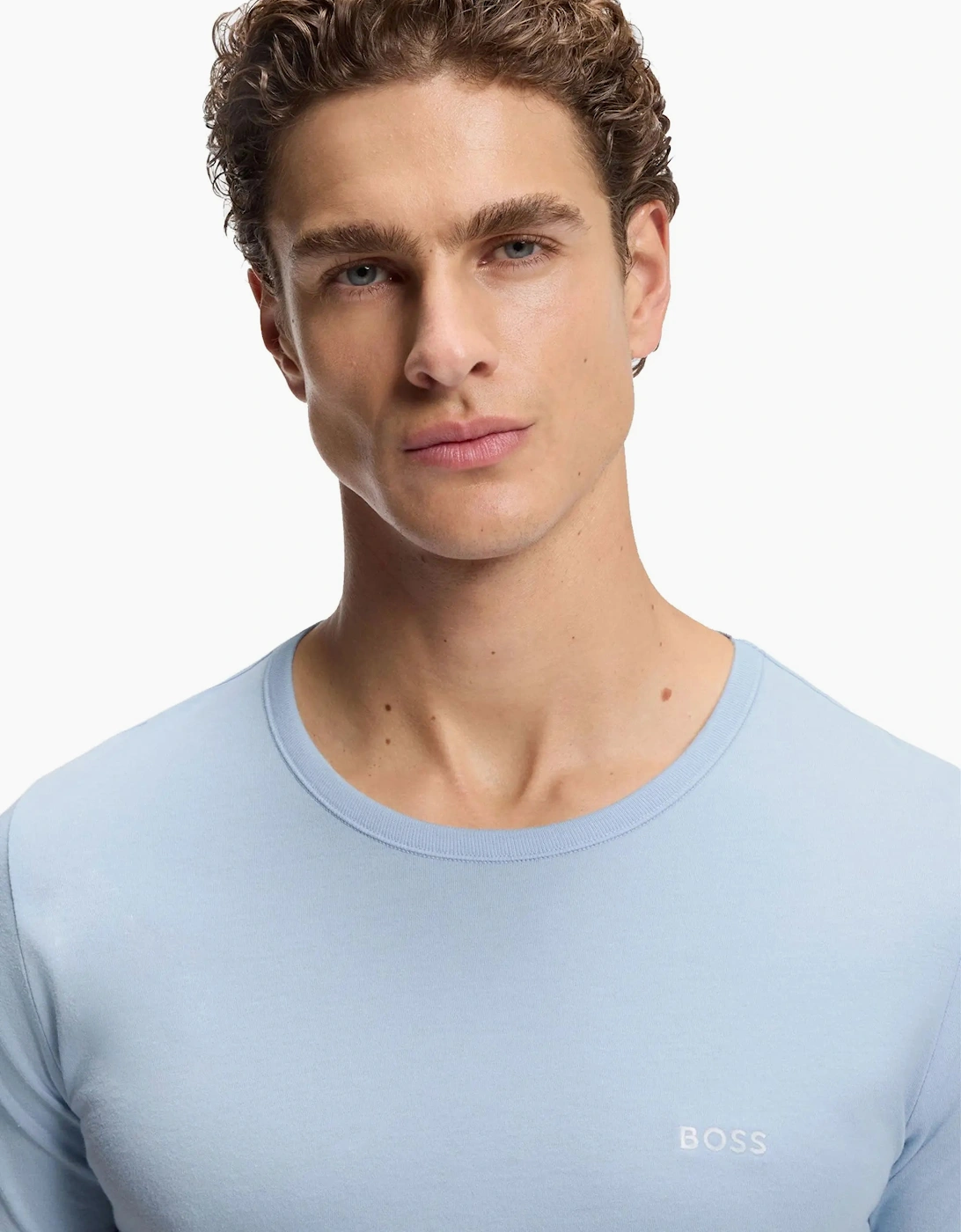 Boss Black BOSS 3 PACK T-SHIRT WHITE/BLUE/BEIGE