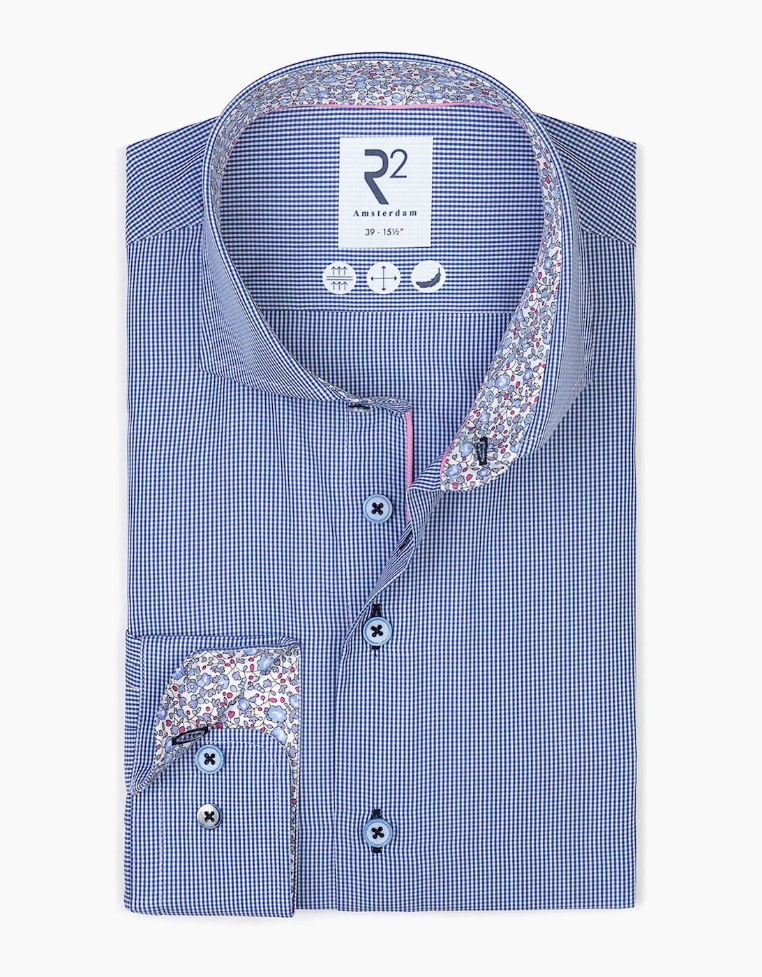 R2 LONG SLEEVED SHIRT BLUE CHECK, 3 of 2