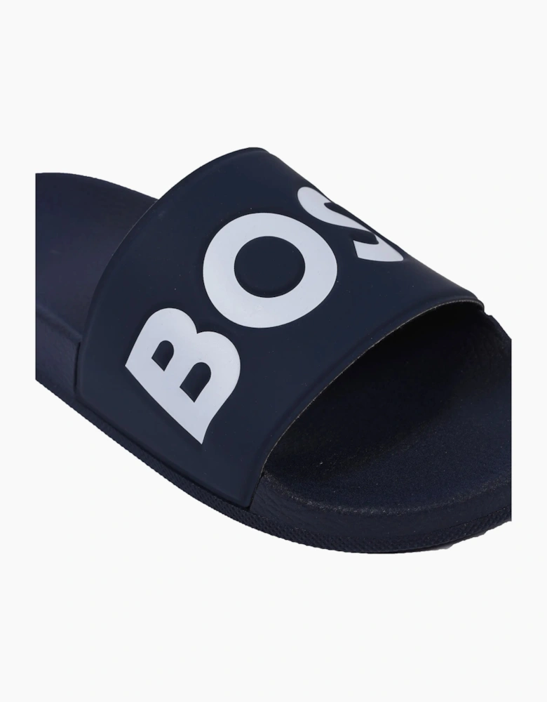BOSS BLACK ARYEH SLIDER DARK BLUE
