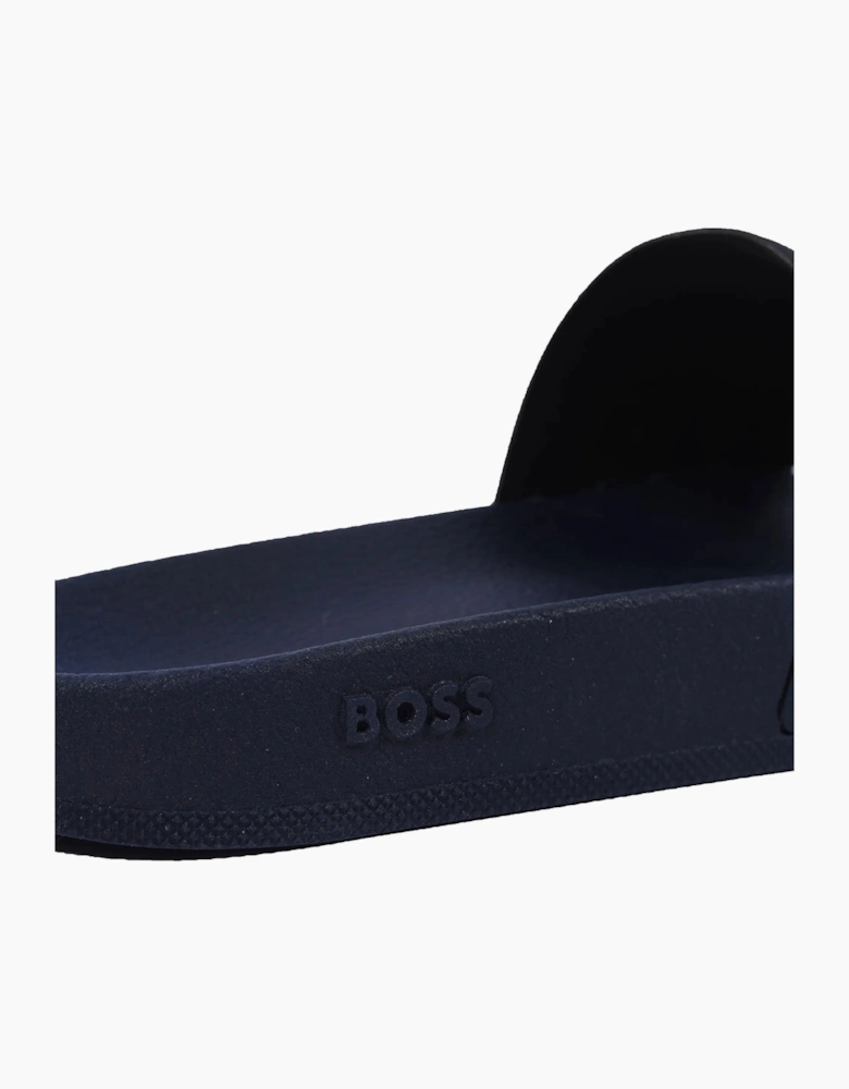 BOSS BLACK ARYEH SLIDER DARK BLUE