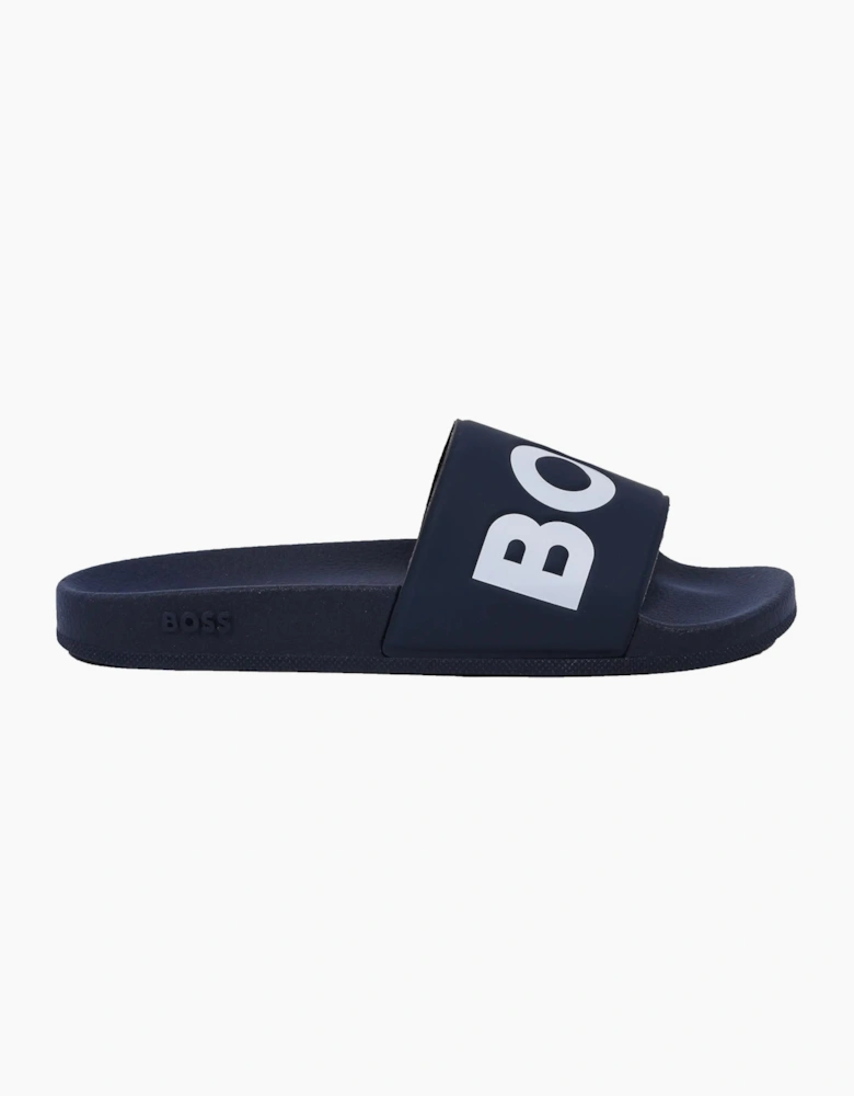 BOSS BLACK ARYEH SLIDER DARK BLUE