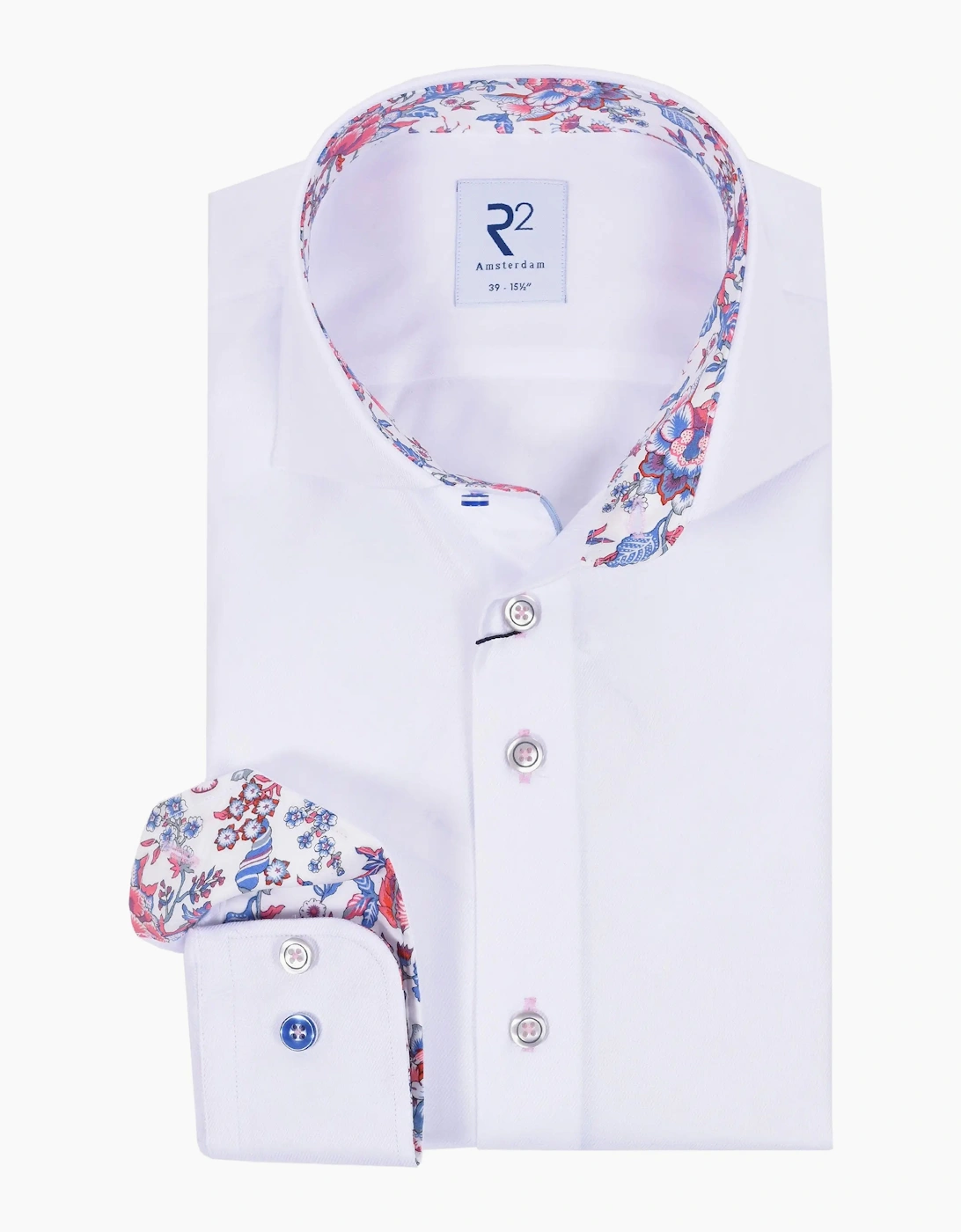 R2 LONG SLEEVED CUT AWAY COLLAR SHIRT WHITE, 4 of 3