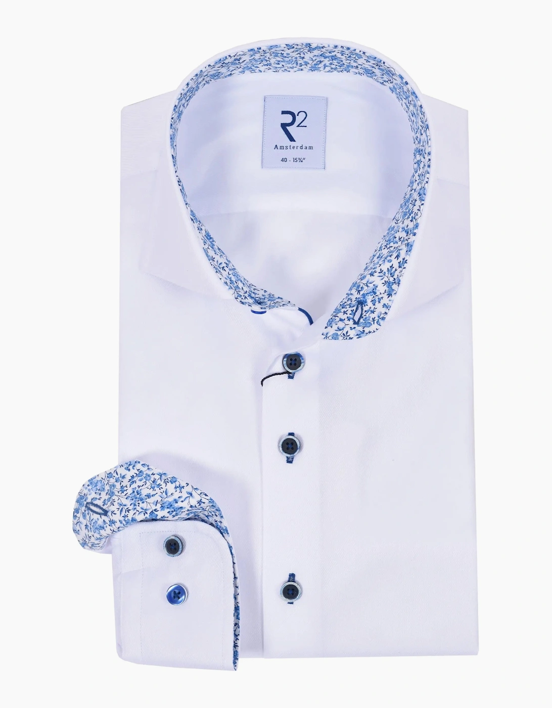 R2 LONG SLEEVED CUT AWAY COLLAR SHIRT WHITE, 4 of 3
