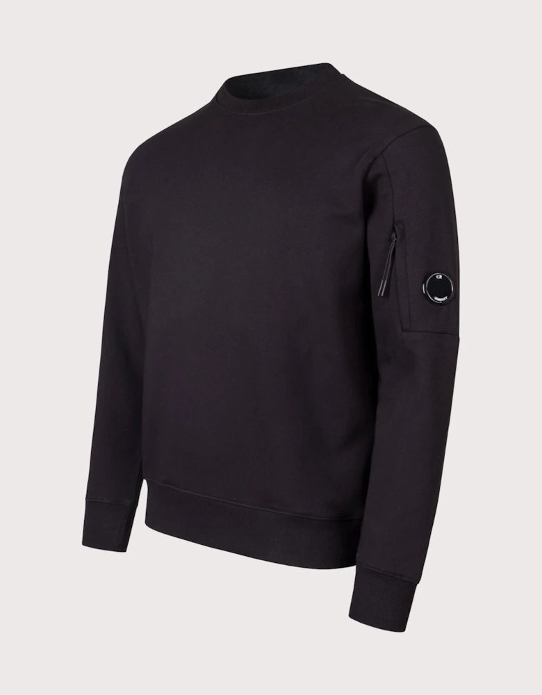 Diagonal Raised Fleece Lens Sweatshirt