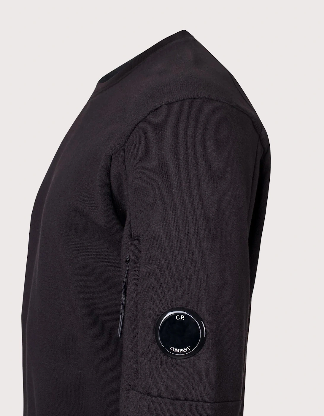 Diagonal Raised Fleece Lens Sweatshirt