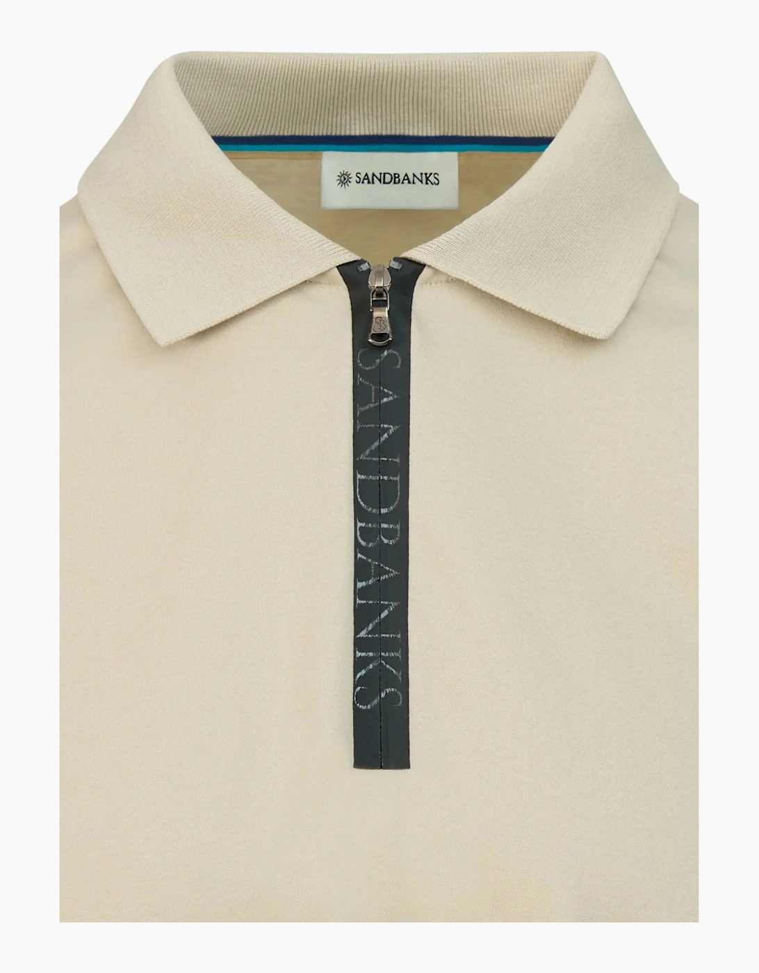SANDBANKS SILICONE ZIP POLO STONE