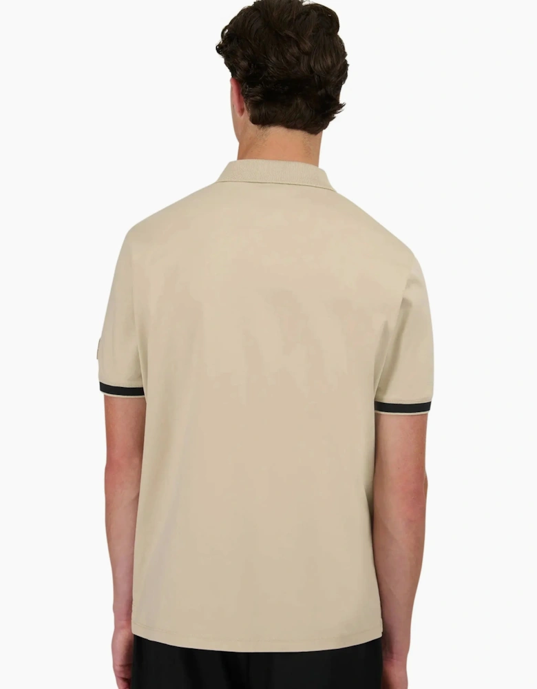 SANDBANKS SILICONE ZIP POLO STONE