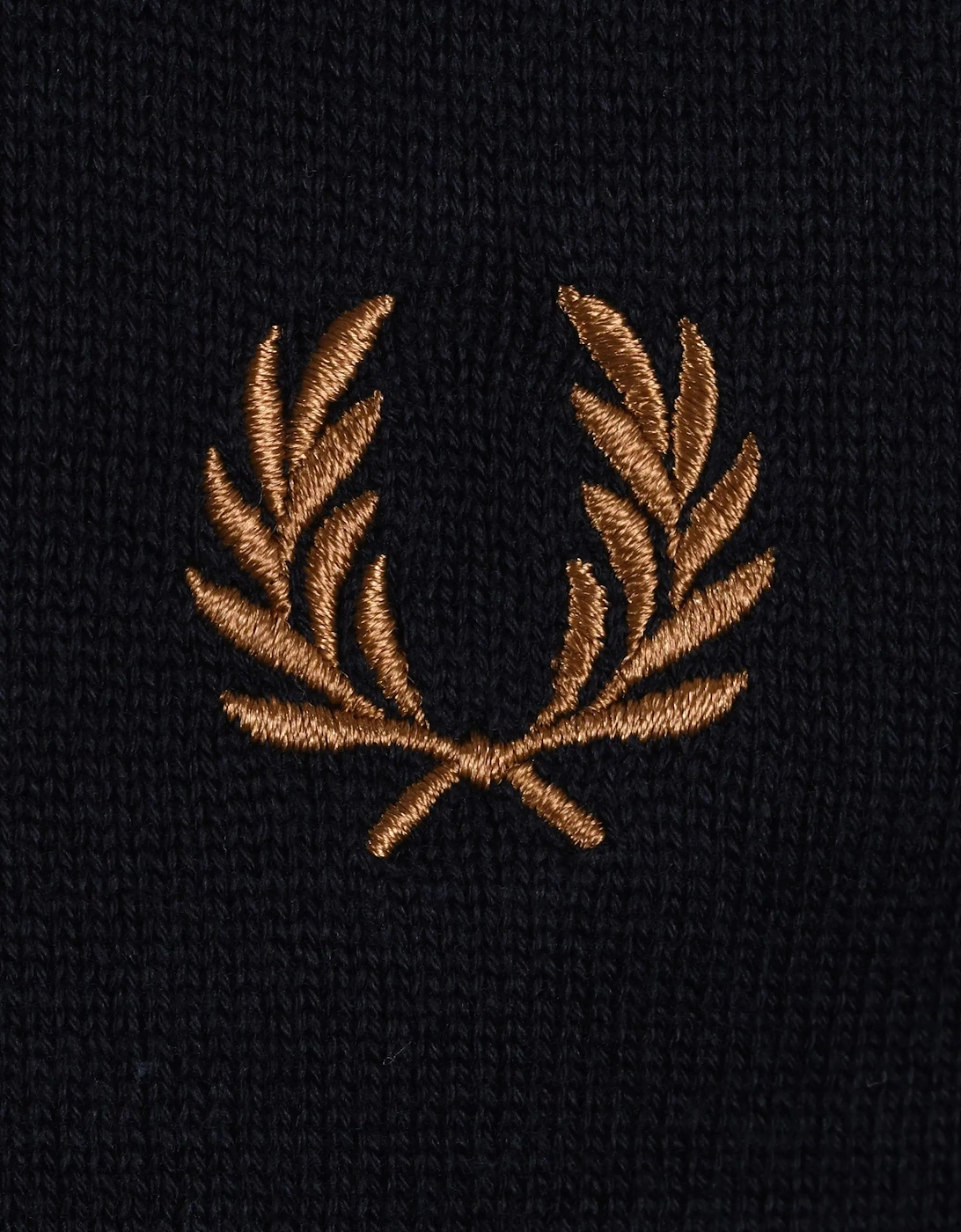 FRED PERRY COTTON KNITTED SHIRT NAVY