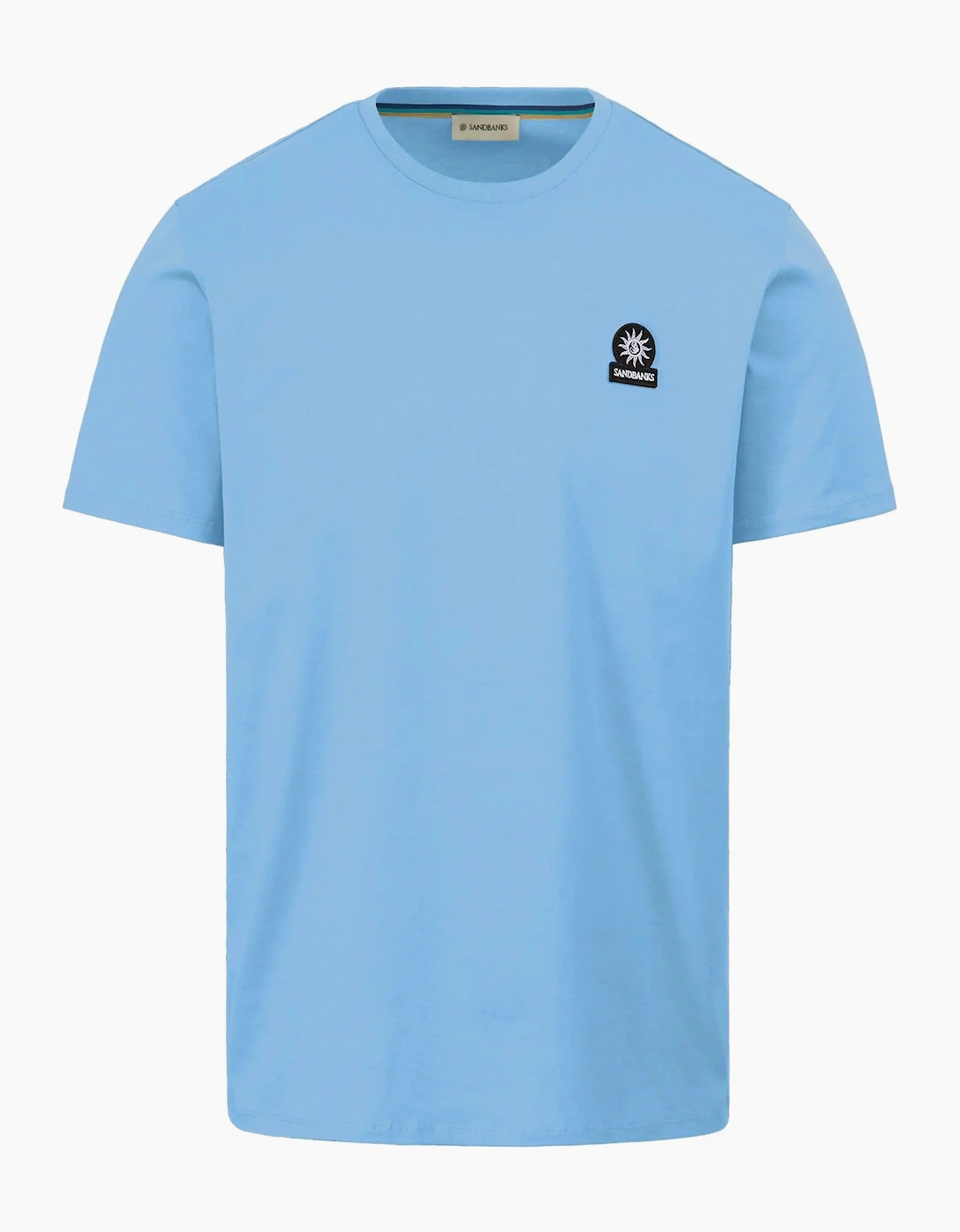 SANDBANKS BADGE LOGO T-SHIRT DUSTY BLUE, 2 of 1