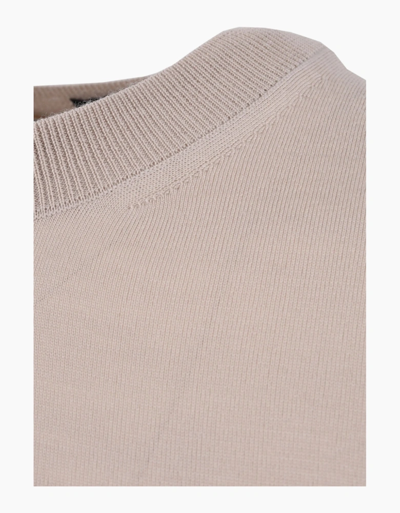 Boss Black H UMAURO KNITTED T-SHIRTS OPEN BEIGE