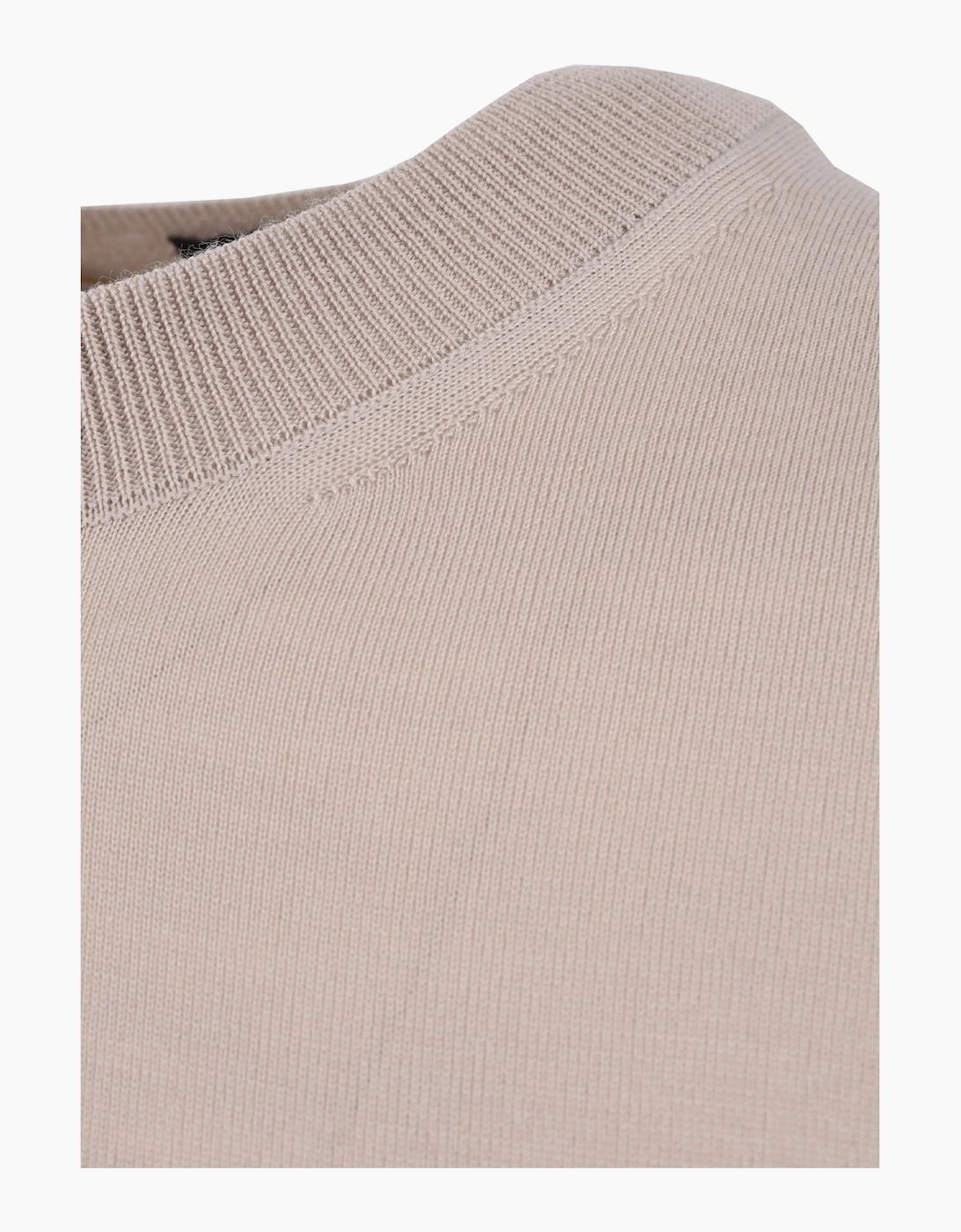Boss Black H UMAURO KNITTED T-SHIRTS OPEN BEIGE