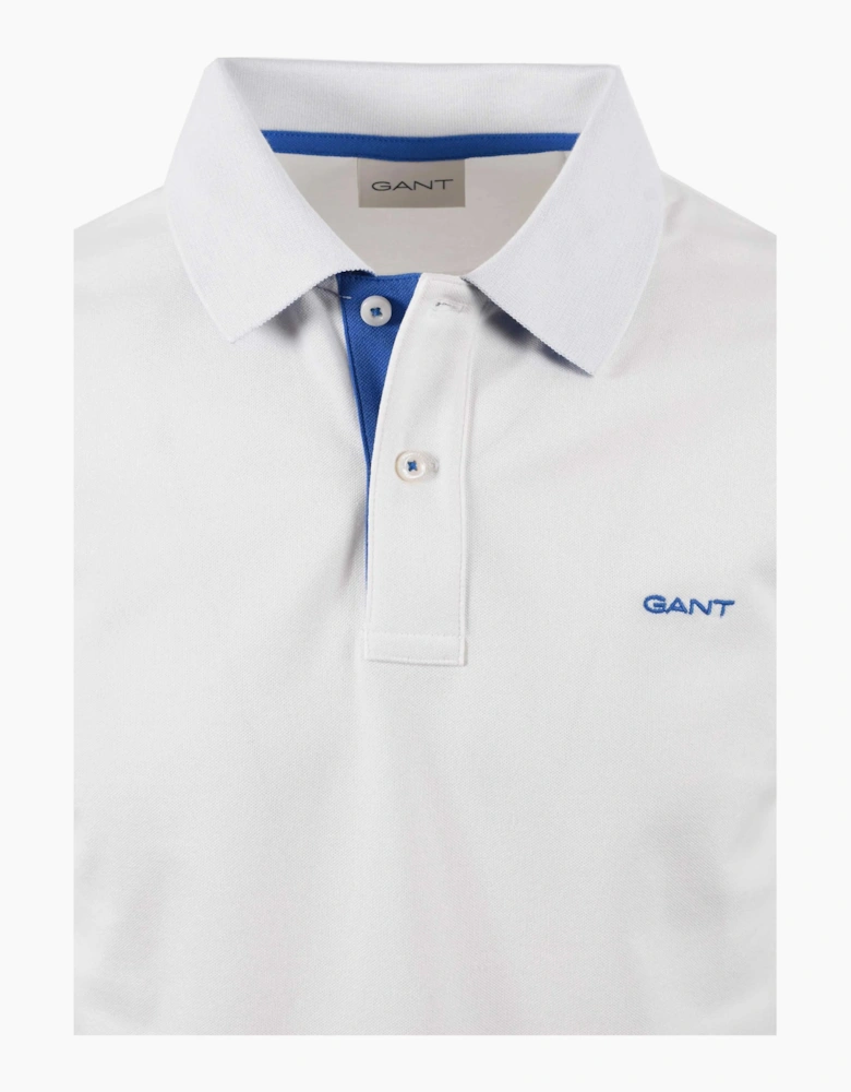 GANT CONTRAST PIQUE POLO EGGSHELL