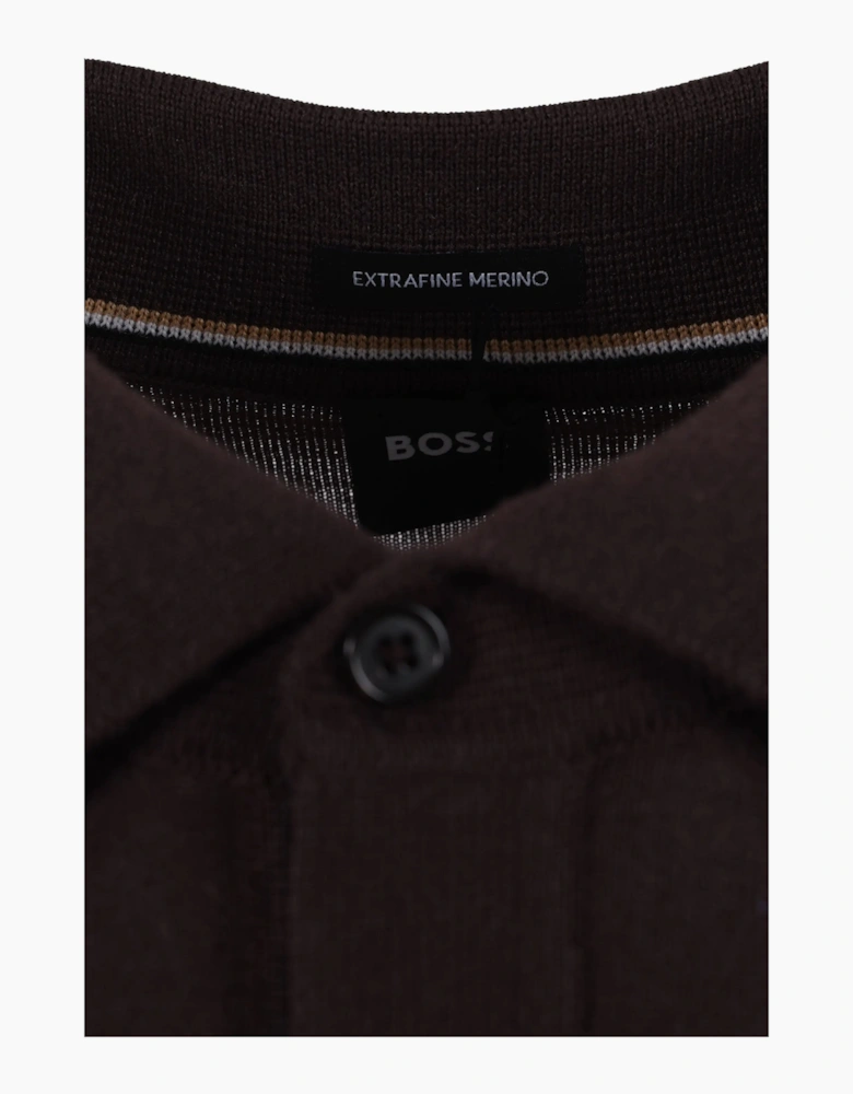 Boss Black H NOLANO POLO DARK BROWN