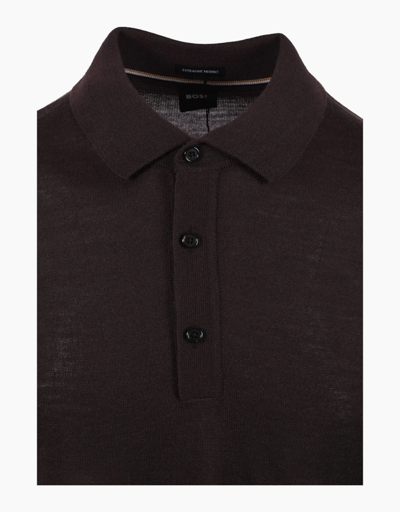 Boss Black H NOLANO POLO DARK BROWN