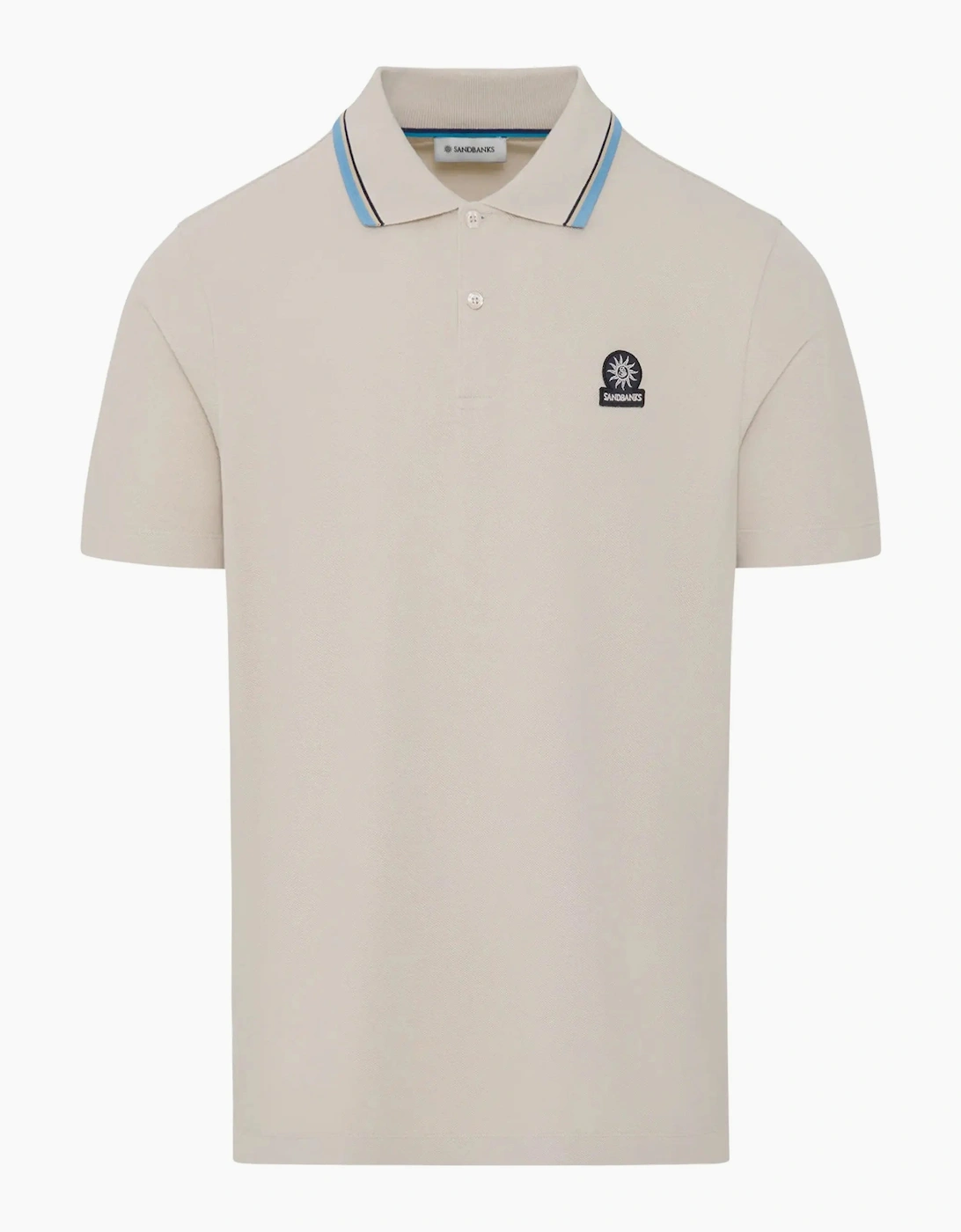 SANDBANKS STRIPE TAPE POLO STONE, 6 of 5